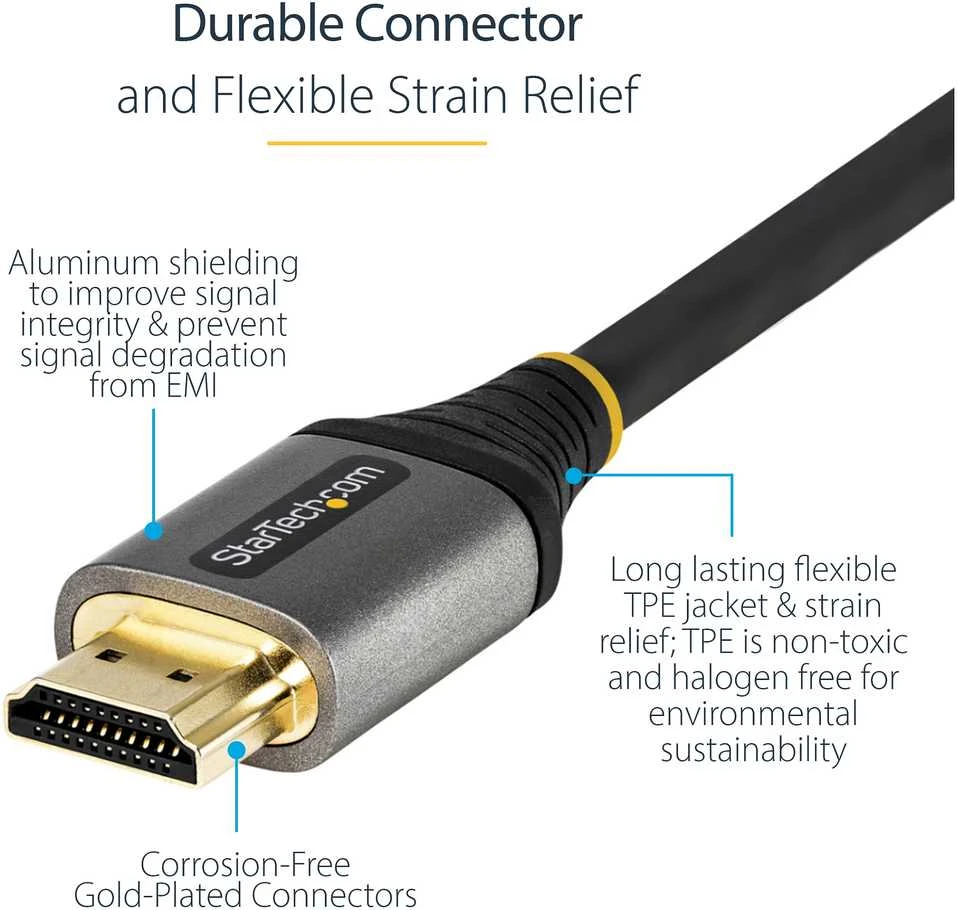 Kabelis StarTech HDMI - HDMI 3m pilka (HDMMV3M)