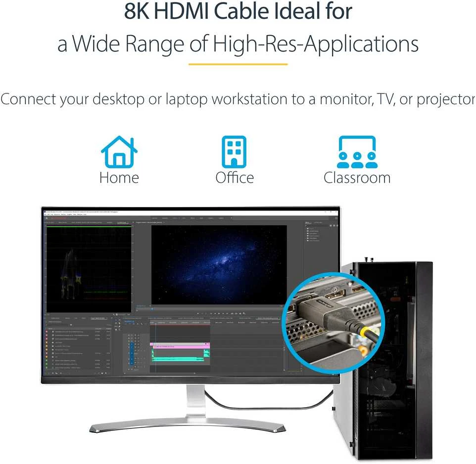 Kabelis StarTech HDMI - HDMI 3m juoda (HDMM21V3M)