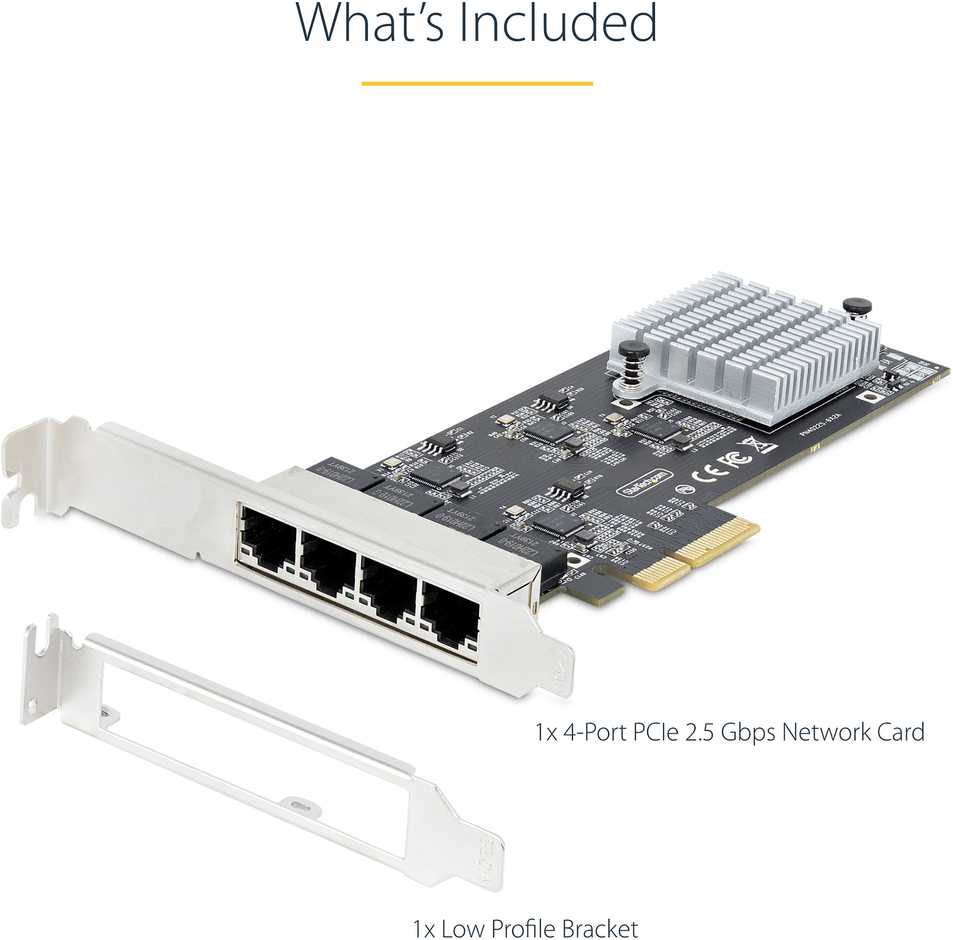 StarTech PR42GI-NETWORK-CARD/4-PORT 2.5G PCIE NETWORK CARD
