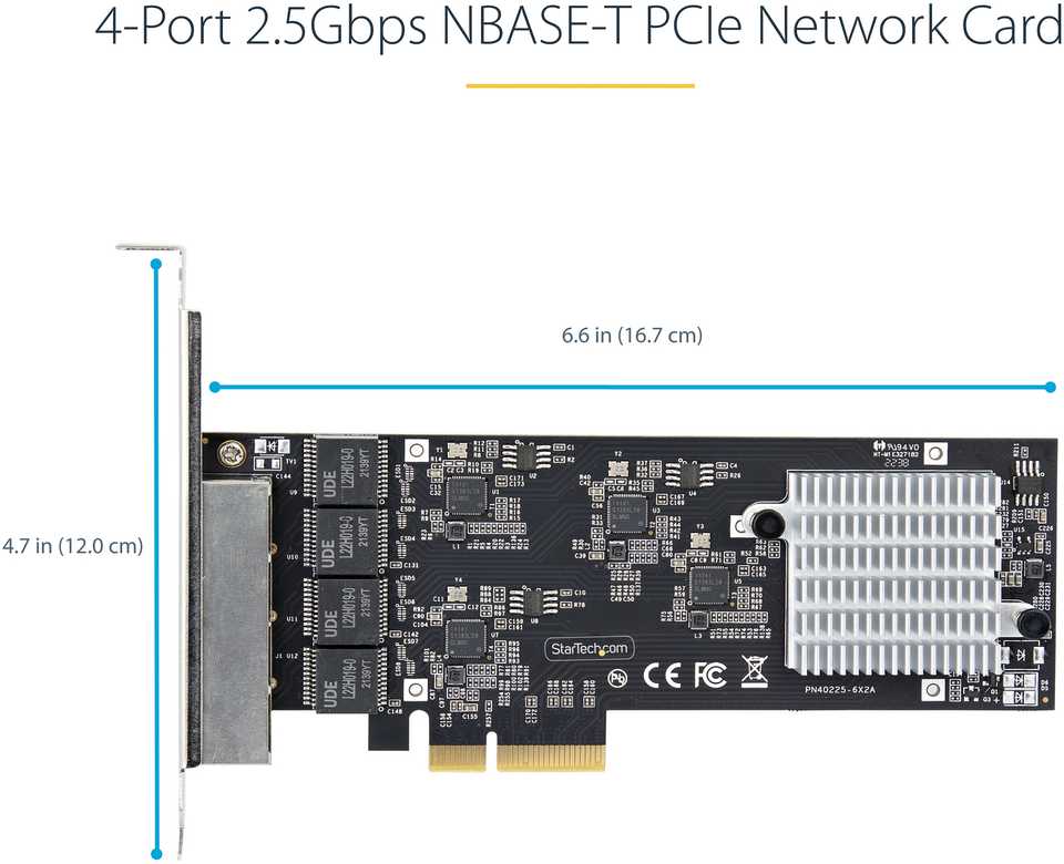 StarTech PR42GI-NETWORK-CARD/4-PORT 2.5G PCIE NETWORK CARD