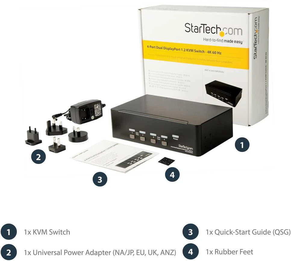StarTech SV431DPDDUA2 jungiklis