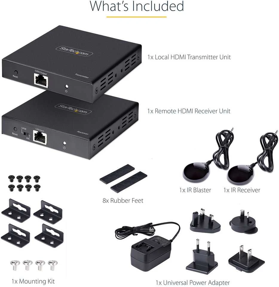 Seagate StarTech 4K HDMI ilgintuvo adapteris CAT5 / CAT6 kabelis