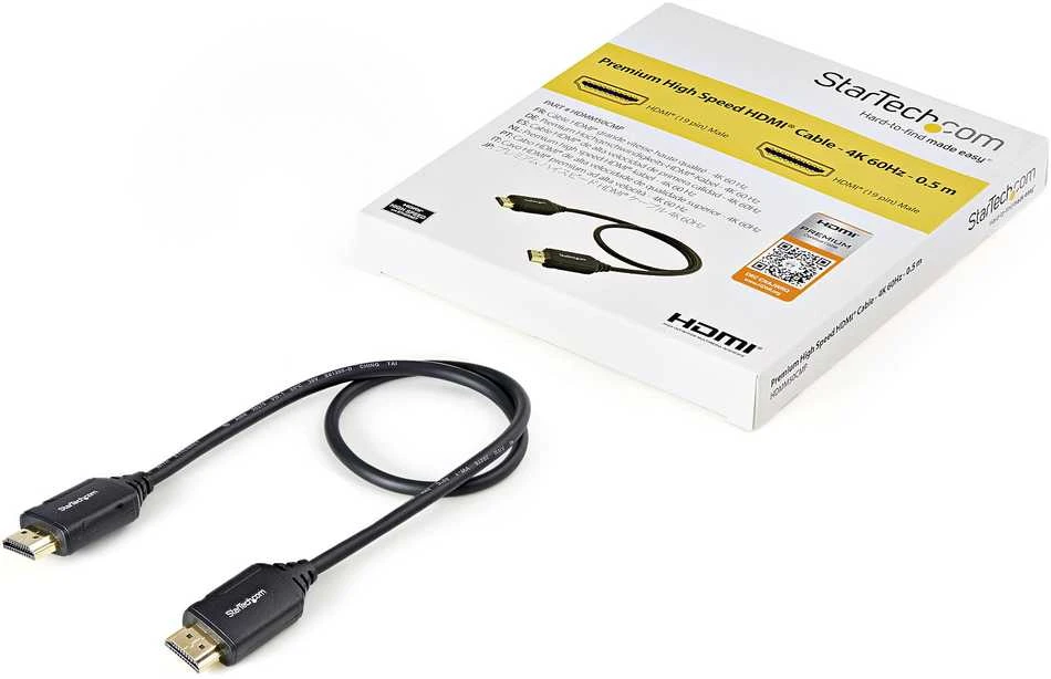 Kabelis StarTech HDMI - HDMI 0.5m juoda (HDMM50CMP)