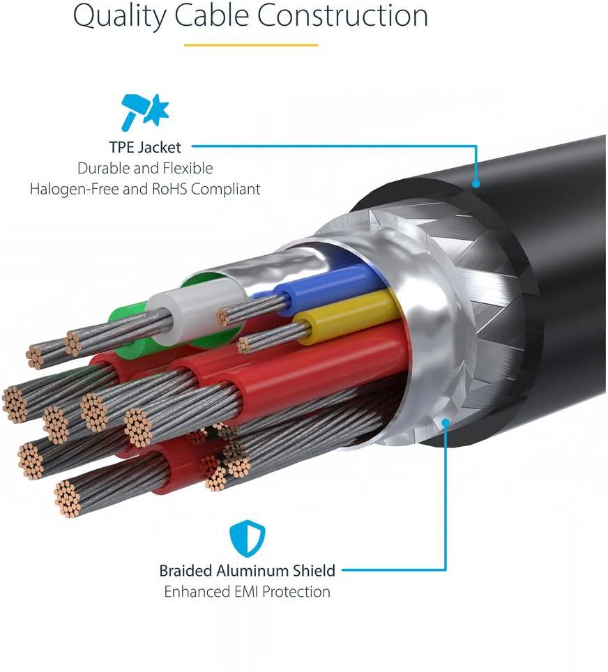 USB kabelis StarTech USB-C - USB-C 4 m juodas (10 jungčių)