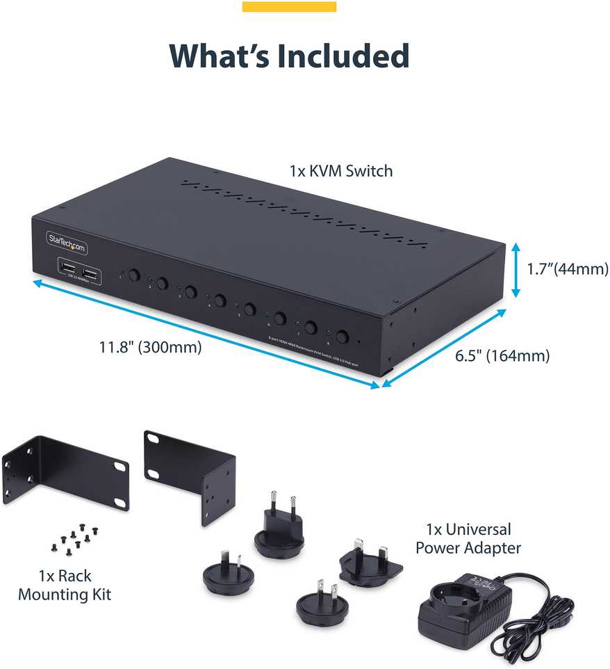 Przełącznik StarTech 8-PORT HDMI KVM SWITCH