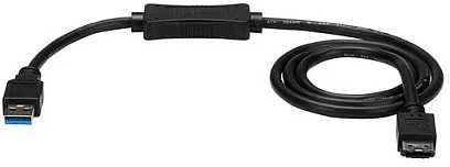 Kabelis USB StarTech USB-A - eSATA 1 m Juodas (USB3S2ESATA3)