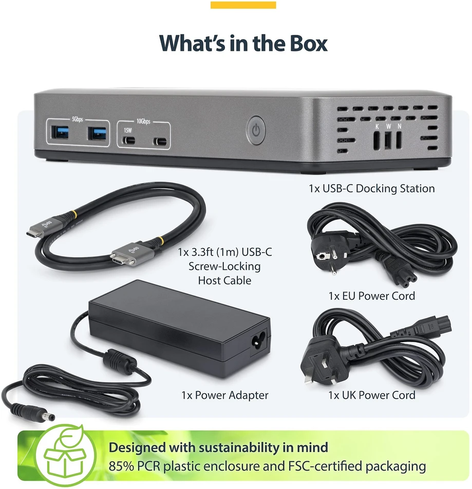 Stacja/replikator StarTech USB-C (199UE-USBC-DOCK)