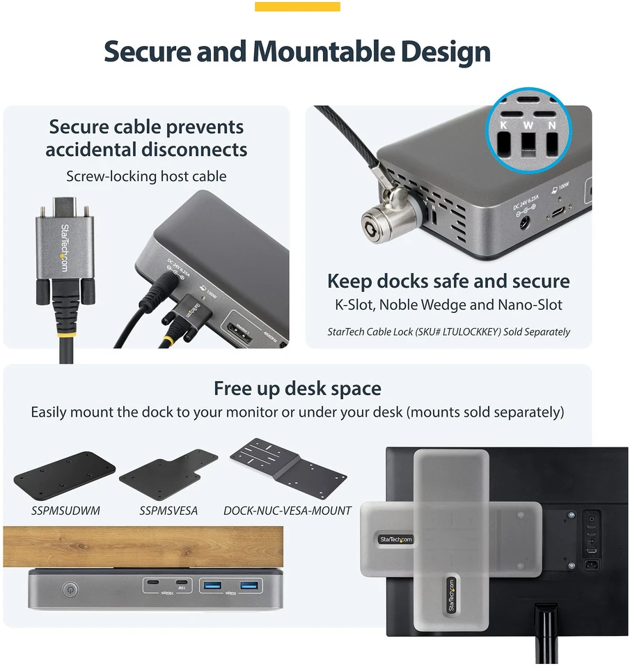 Stacja/replikator StarTech USB-C (199UE-USBC-DOCK)