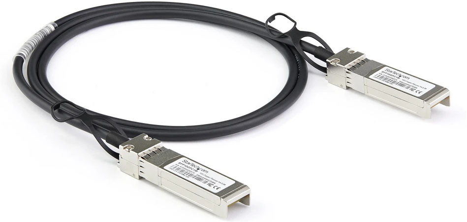 StarTech StarTech DACSFP10G2M 2m SFP+ optinis kabelis, juodas