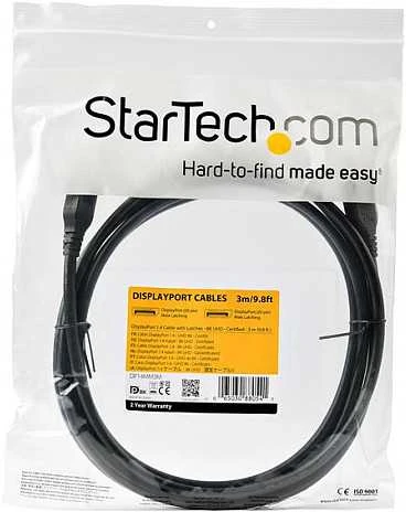 StarTech DP14MM3M DisplayPort kabelis DP 1.4 kištukinis, 3m, juodas