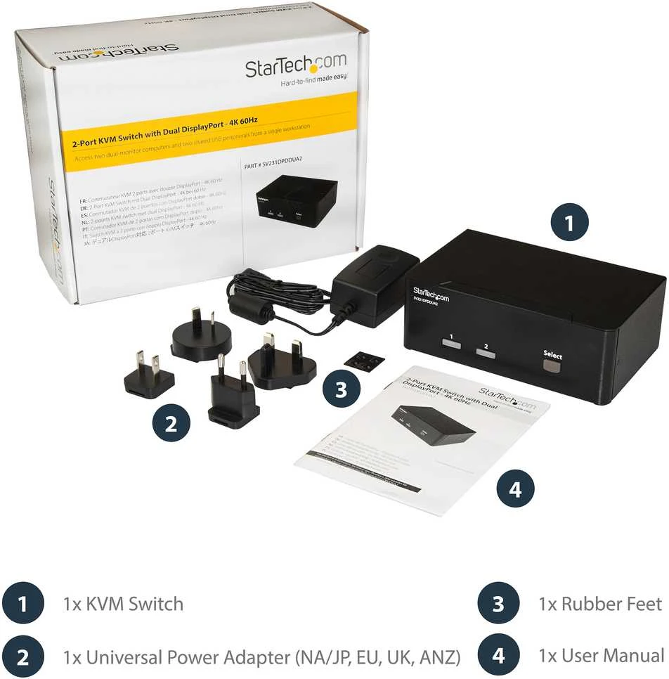StarTech SV231DPDDUA2 jungiklis