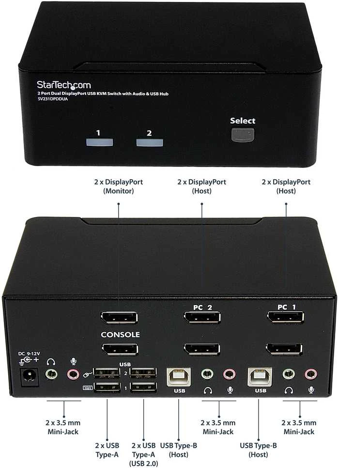 StarTech SV231DPDDUA2 jungiklis