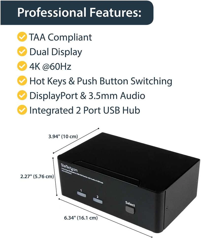 StarTech SV231DPDDUA2 jungiklis
