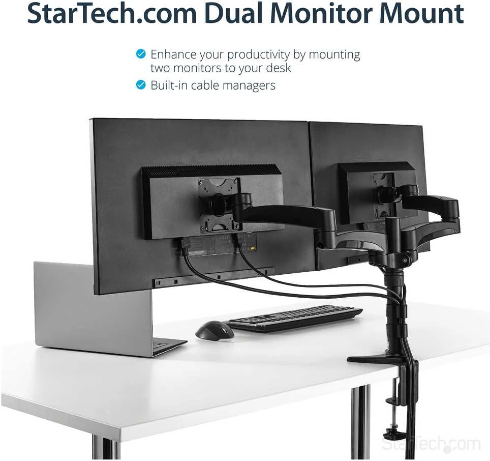StarTech Darbastalio laikiklis 2 monitoriai 12 "- 24" (ARMDUAL)