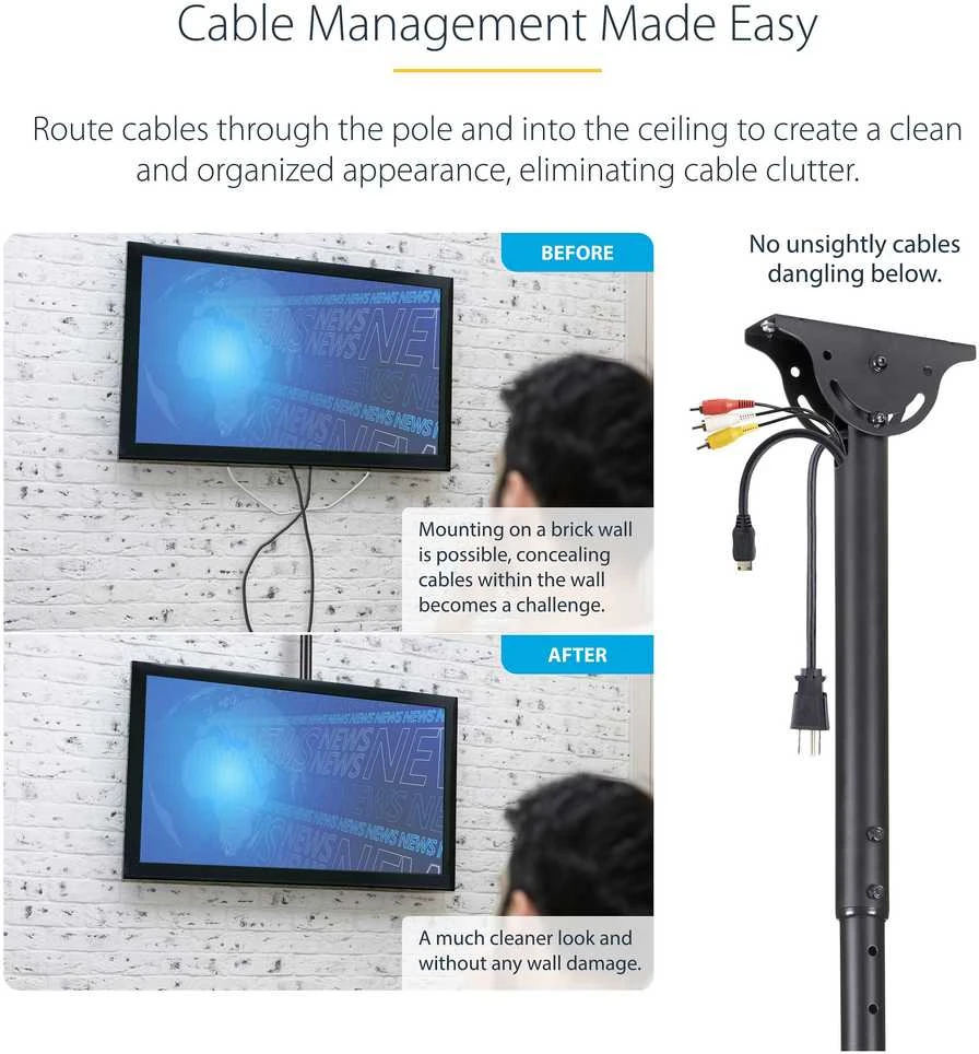 StarTech Laikiklis lubos FLATPNLCEIL 32'' - 75''
