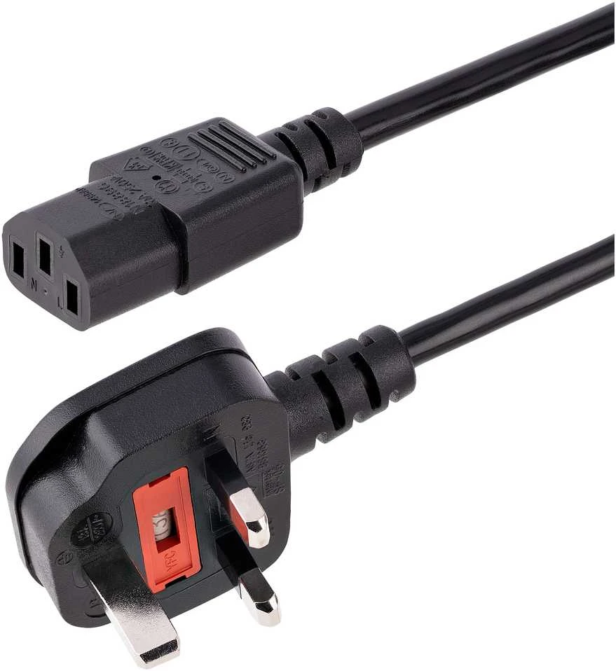 Maitinimo kabelis StarTech BS 1363 - C13 UK 3m juoda (PXT101UK3M)