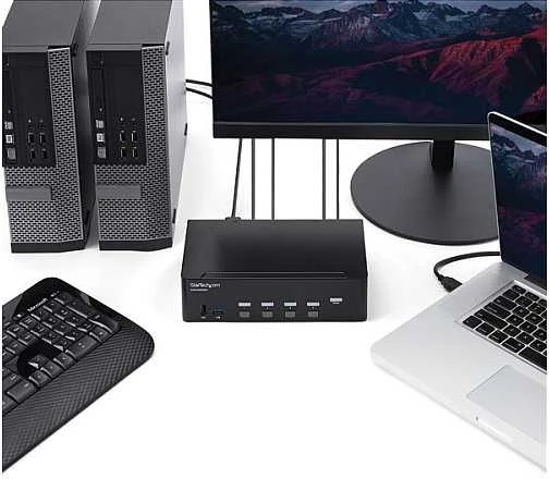 Jungiklis StarTech StarTech HDMI KVM 4K30 DUAL DISPLAY/. IN