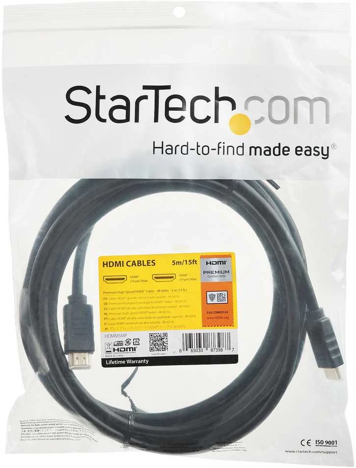Kabelis StarTech HDMI - HDMI 5m juoda (HDMM5MP)