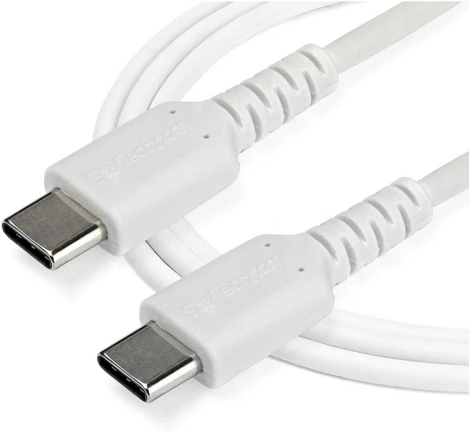 Kabelis USB StarTech USB-C - USB-C 1 m Baltas (RUSB2CC1MW)