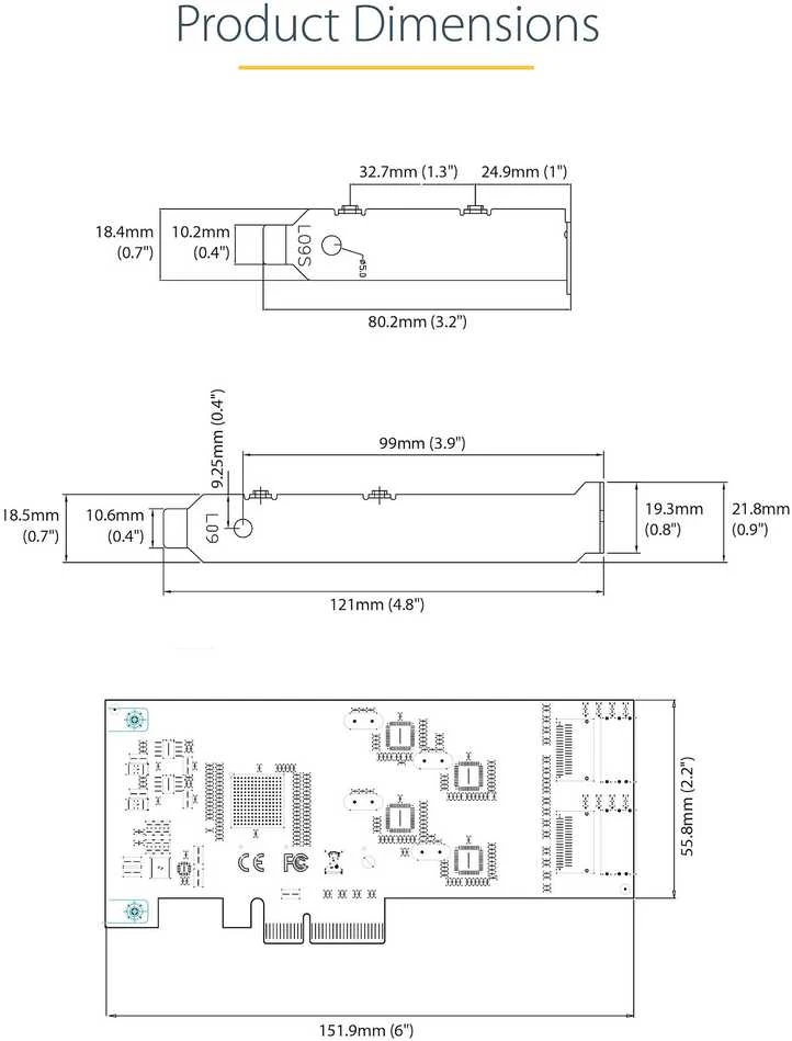 STARTECH.COM SATA PCIe Controller 8 Port - 6Gbit/s SATA PCIe Schnittstellenkarte - PCIe x4 Gen2 zu SATA III - SATA HDD/SSD