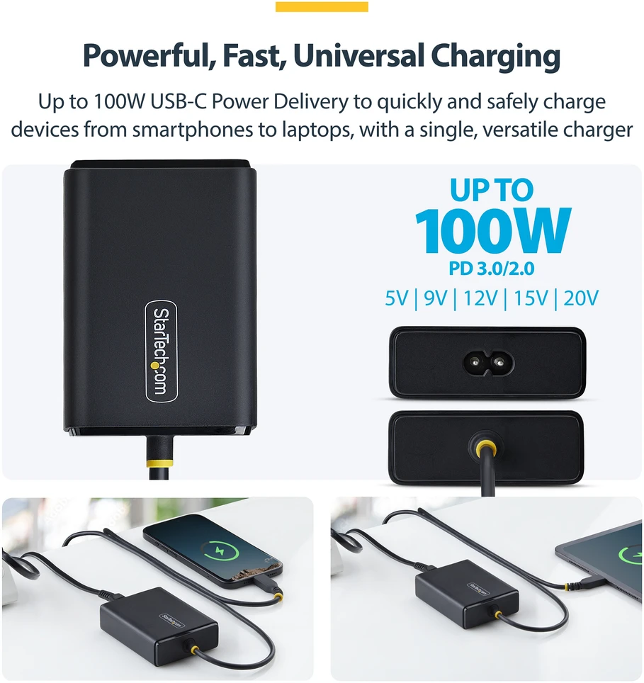 StarTech 100W USB-C LAPTOP CHARGER - .