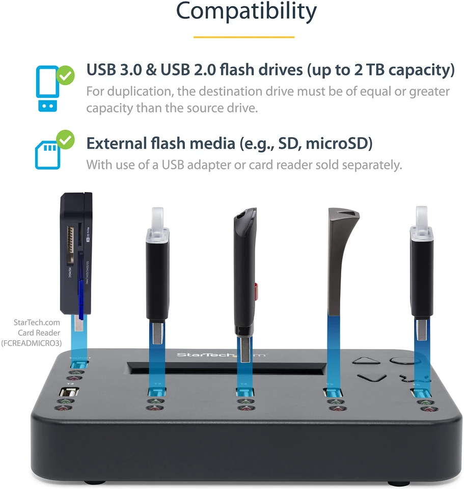 StarTech USB atminties replikatorius 1: 5 (USBDUP15)