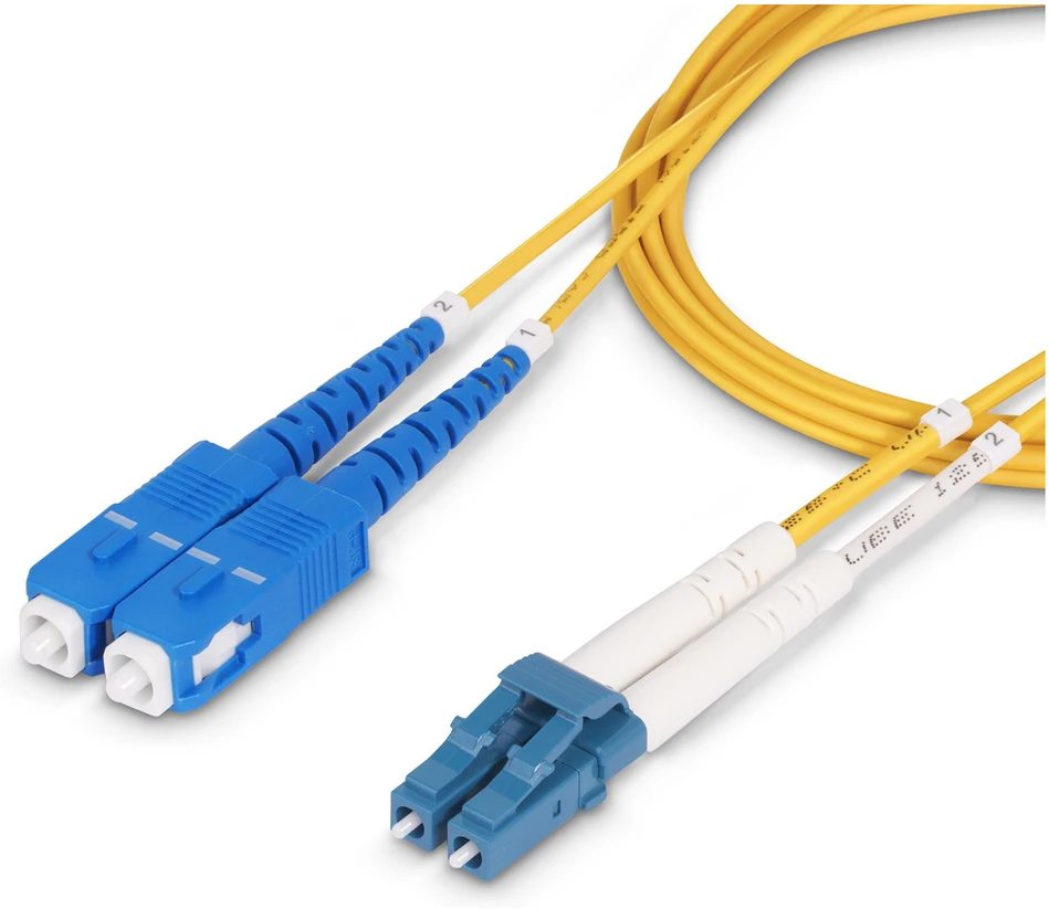 „StarTech“ 1M LC į SC OS2 šviesolaidinis kabelis / OS2 / UPC / DUPLEX / LSZH