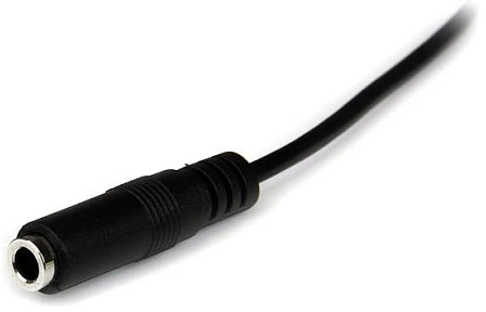 Kabelis StarTech Jack 3.5mm - Jack 3.5mm 1m juoda (MU1MMFS)