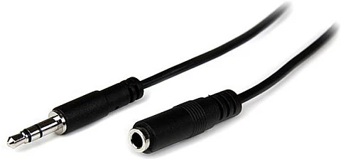 Kabelis StarTech Jack 3.5mm - Jack 3.5mm 1m juoda (MU1MMFS)