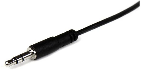 Kabelis StarTech Jack 3.5mm - Jack 3.5mm 1m juoda (MU1MMFS)
