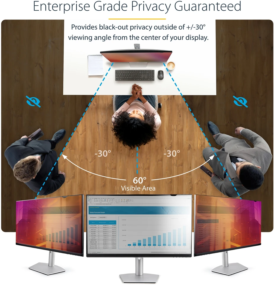 StarTech 24-INCH GOLD PRIVACY SCREEN/.