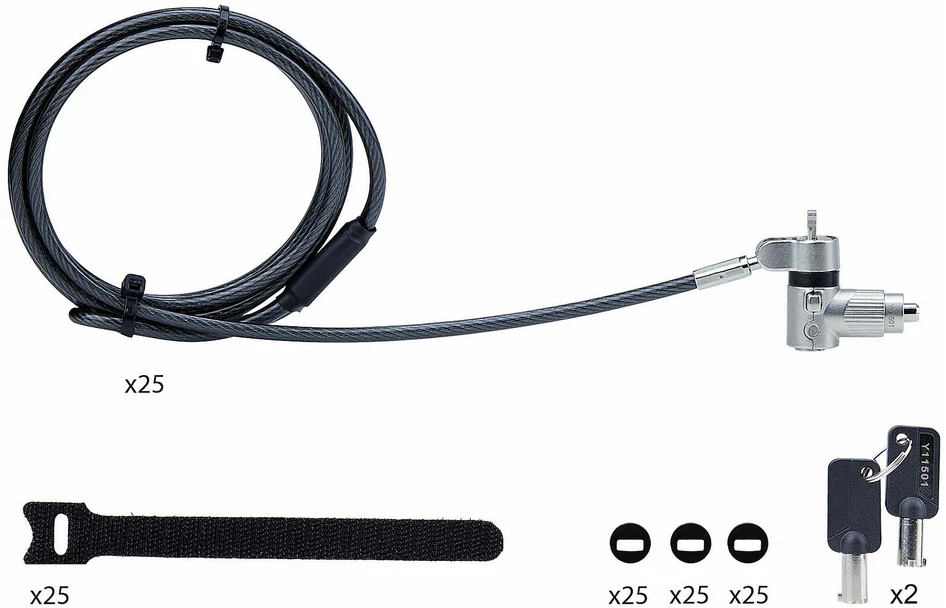Laikiklis Startechcom StarTech apsauginis kabelis 2 m (UNIVMK25-LAPTOP-LOCK)
