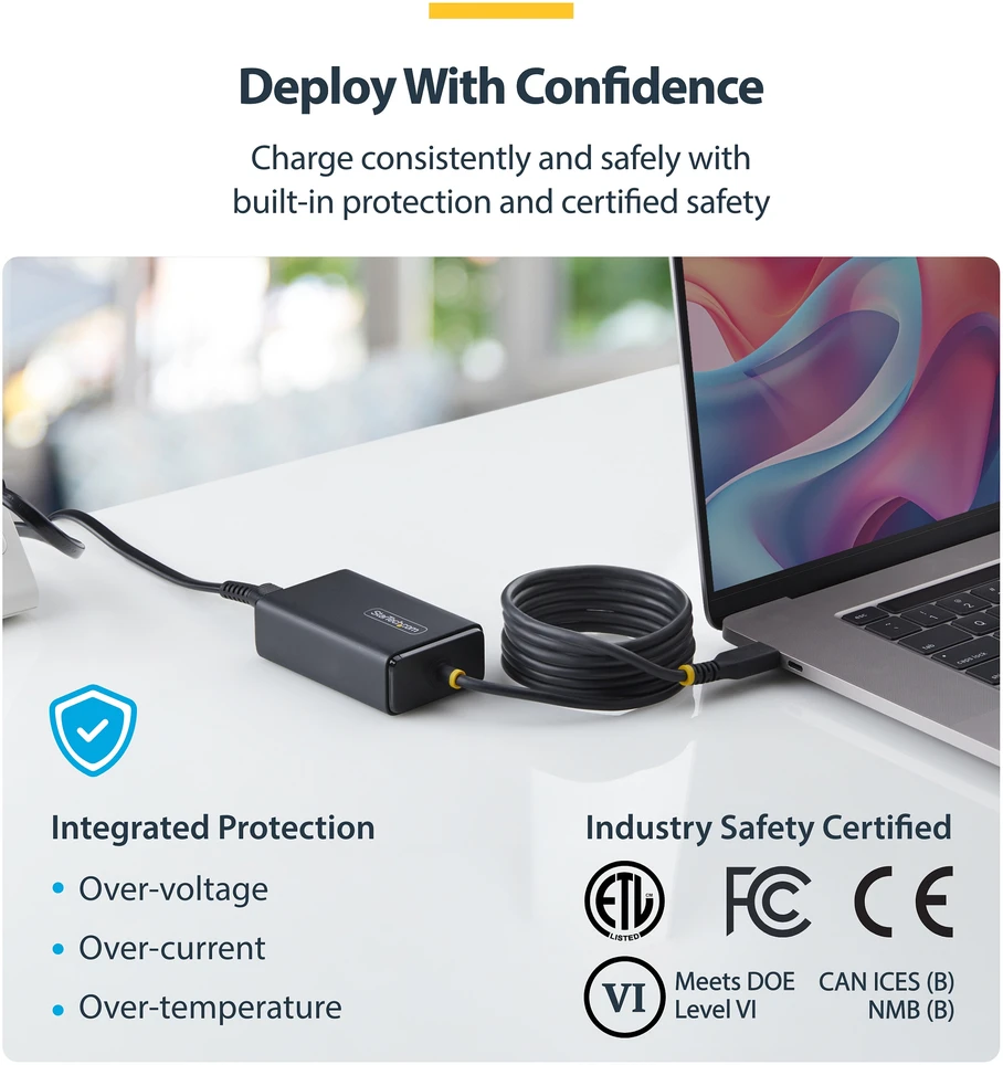 StarTech 65W USB-C LAPTOP CHARGER - .