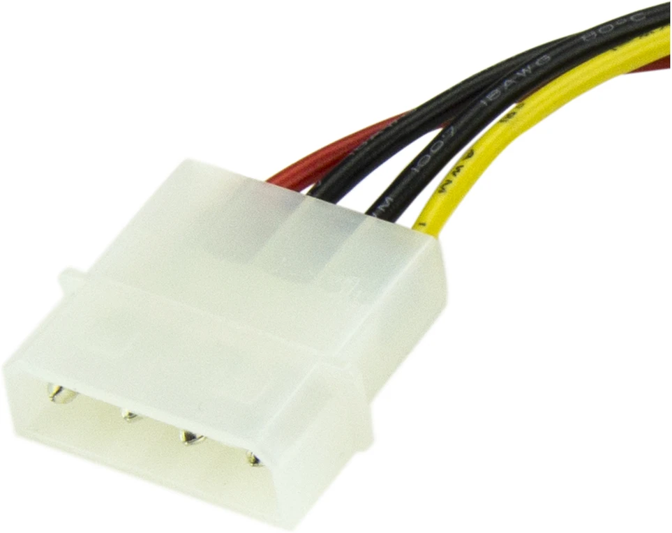 „StarTech Molex“ – SATA, 0,15 m, daugiaspalvis (SATAPOWADAP)