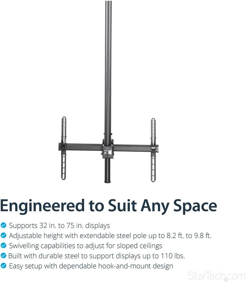 StarTech Laikiklis sufitowy FPCEILPTBLP 32'' - 75''