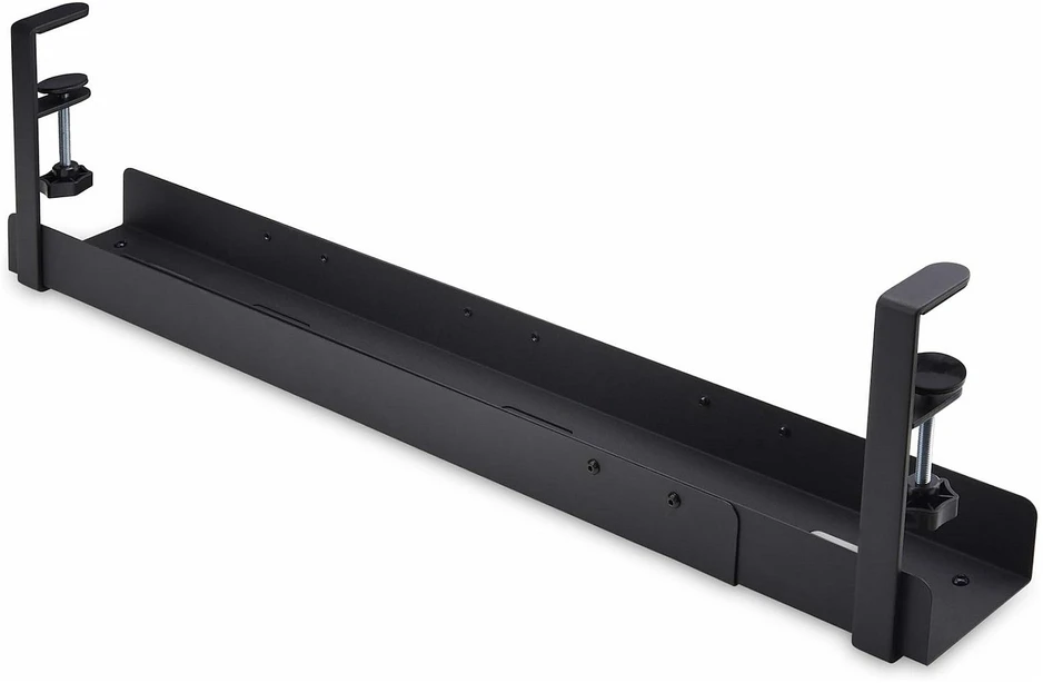 Organizatorius StarTech StarTech CALB-DESK-CABLE-TRAY kabelių organizatorius Stalo kabelių lovelis Juodas 1 vnt.