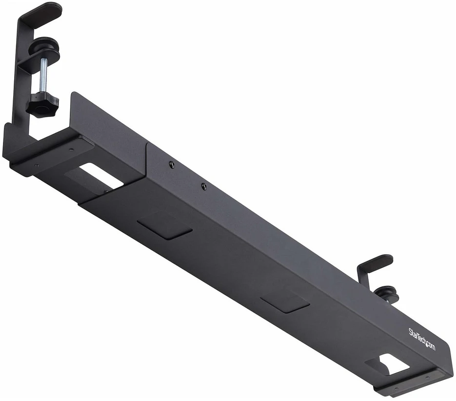 Organizatorius StarTech StarTech CALB-DESK-CABLE-TRAY kabelių organizatorius Stalo kabelių lovelis Juodas 1 vnt.