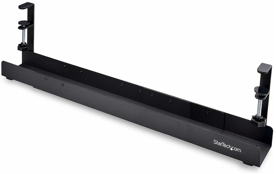 Organizatorius StarTech StarTech CALB-DESK-CABLE-TRAY kabelių organizatorius Stalo kabelių lovelis Juodas 1 vnt.