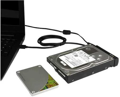 Kištukinis StarTech USB 3.1 A / SATA, Juodas (USB312SAT3)