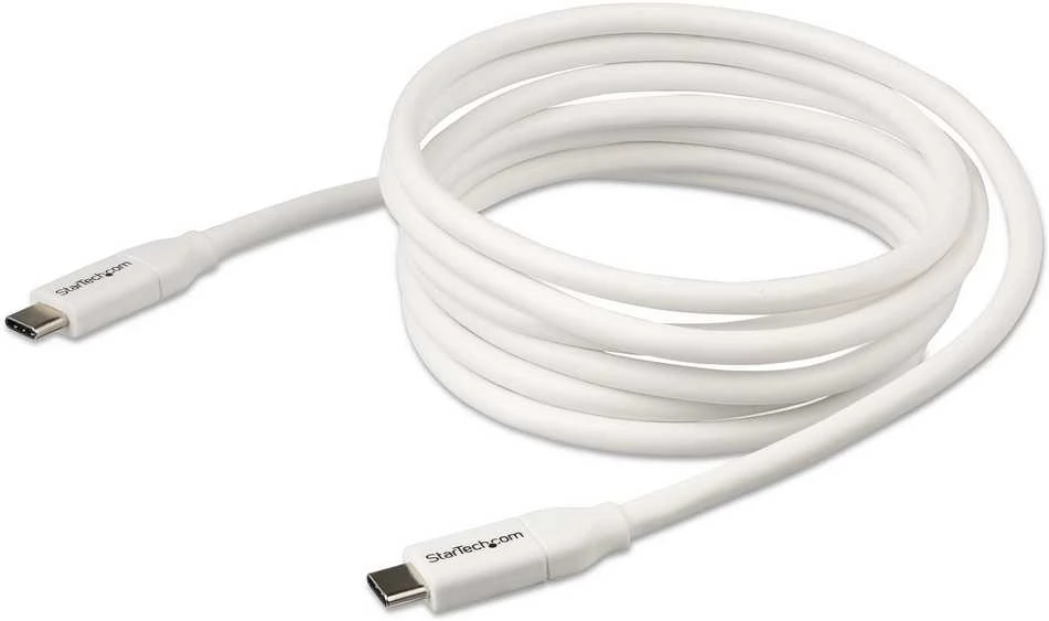 Kabelis USB StarTech USB-C – USB-C 2 m Baltas (USB2C5C2MW)