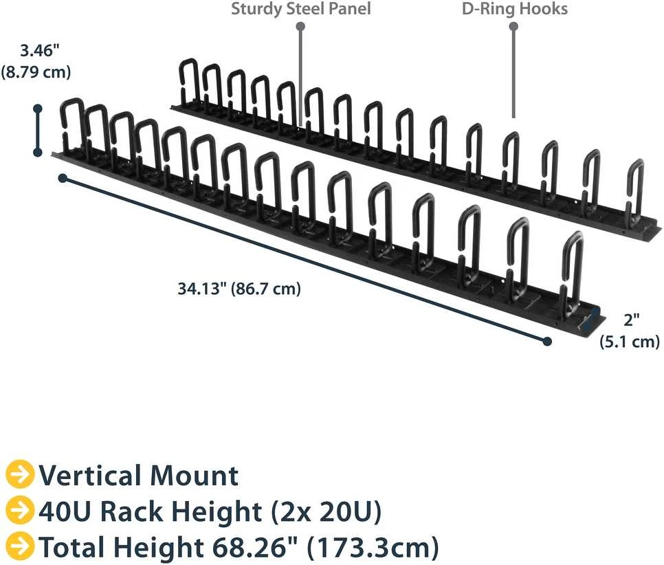 StarTech D-RING HOOK CABLE PANEL - 6FT./.