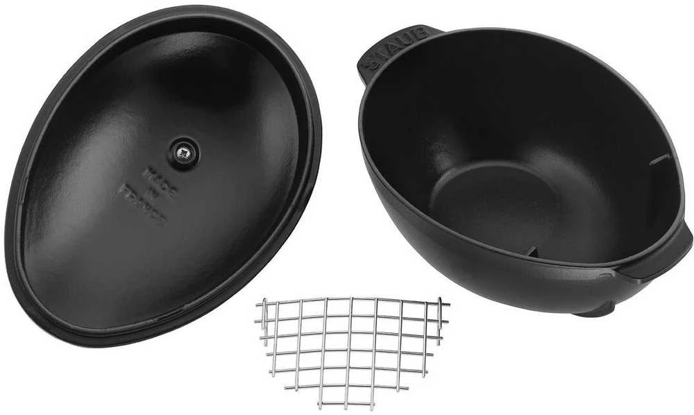 Staub kriauklinis vazonas 25 cm juodas