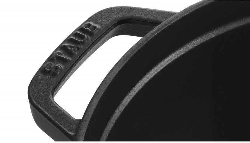 Staub La Cocotte Apvalus ketaus puodas, 2,2 l, juodos spalvos