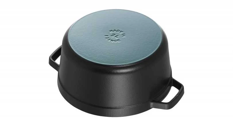 Staub La Cocotte Apvalus ketaus puodas, 2,2 l, juodos spalvos