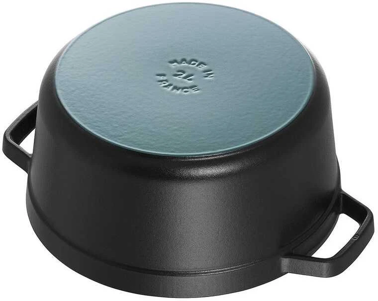 STAUB kepimo indas Round Cocotte, 24 cm, Juodas