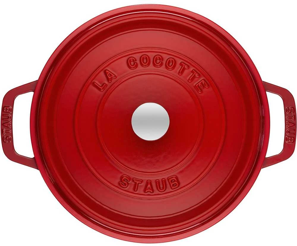 Apvalus ketus puodas Zwilling STAUB 6,7 L, 28 cm, raudonos spalvos