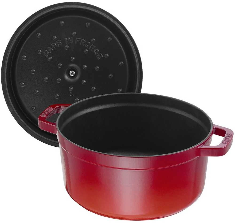 Apvalus ketus puodas Zwilling STAUB 6,7 L, 28 cm, raudonos spalvos