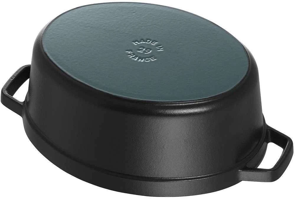 Zwilling Keptuvė - Staub Ovali Keptuvė 41cm 12L Ketaus Emalis Juoda