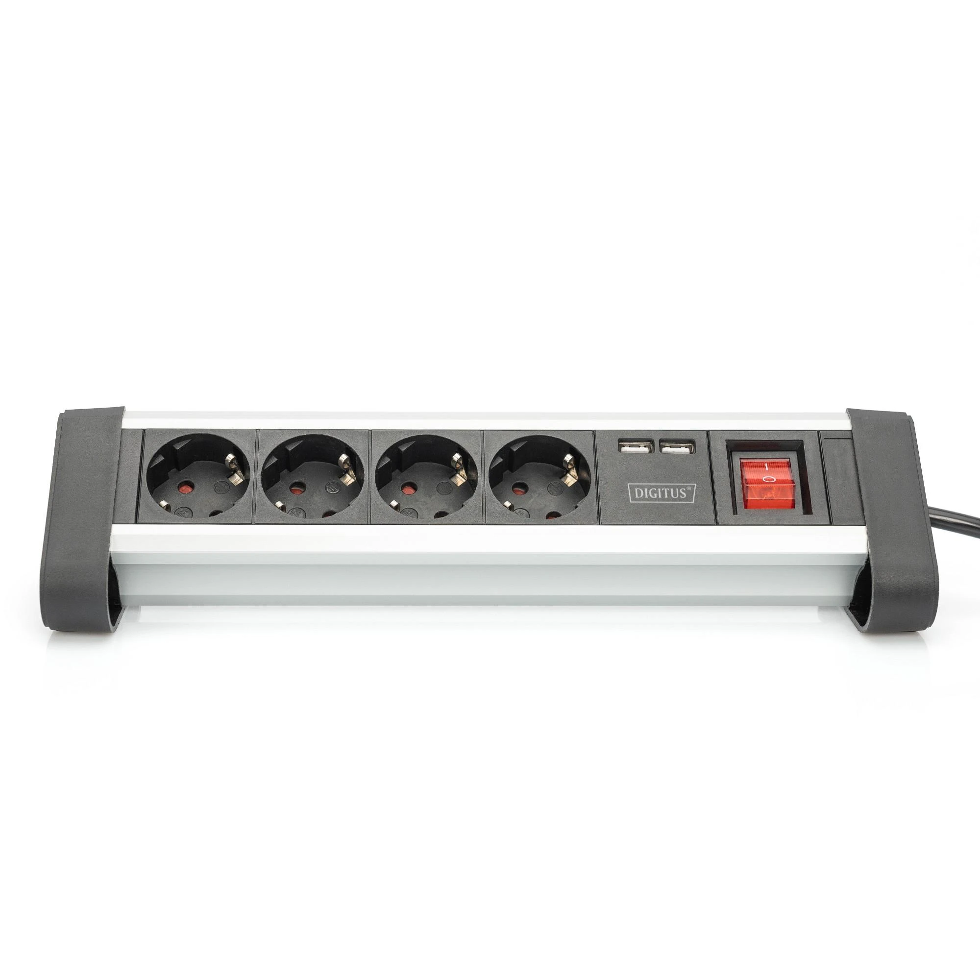 Assmann Electronic DIGITUS 4 krypčių biuro lizdų juostelė su 2x USB jungtys