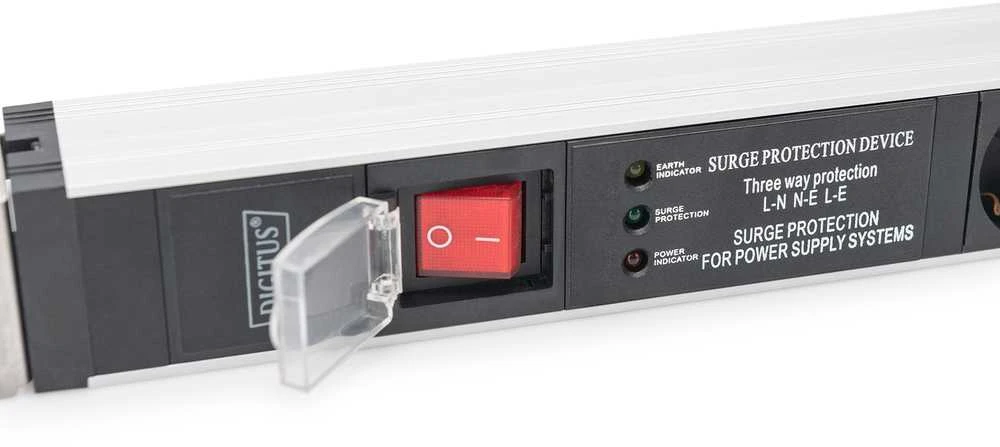 DIGITUS PDU 1HE 5x Schuko 16A Ausgnge 230V/16A juodas